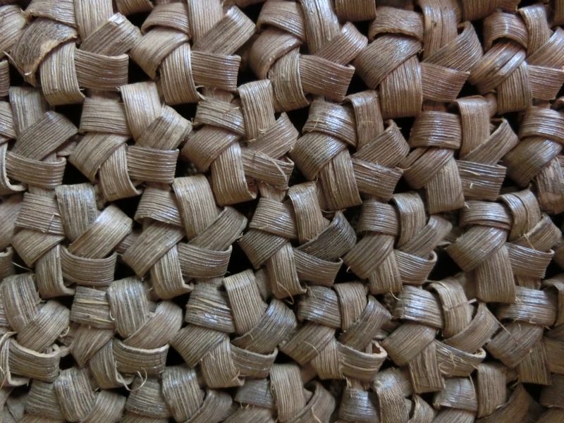 奥会津　三島町　編み組細工　バッグ　山ブドウ　編み目